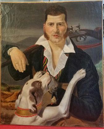 A Hunter 1826 signed Joseph Gregoire   ******PORTRAIT FOR SALE****** ***CLICK TO CONTACT GALLERY*** Bernard Franco Antiquités  Price:2200 € 
